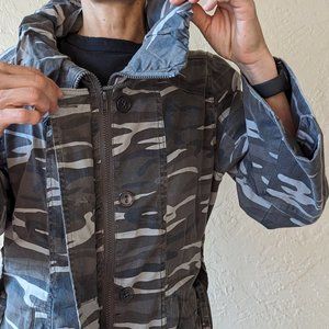 Cotton women's jacket - Camo print